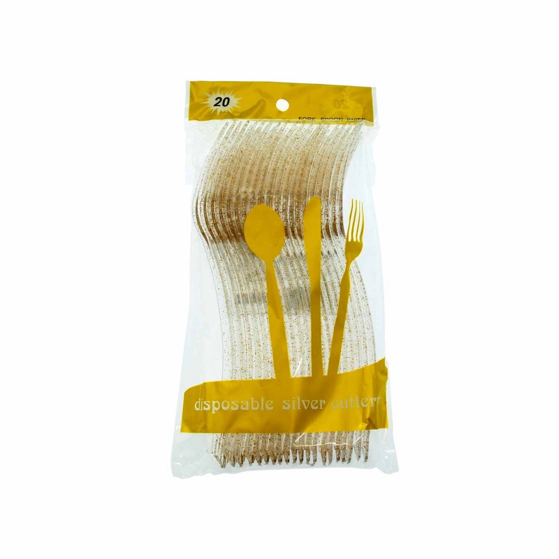 Disposable Fork Clear 18.5cm 20pcs